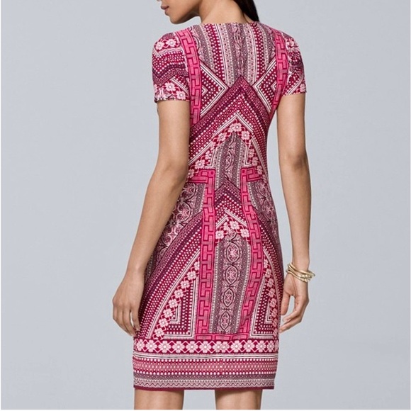 WHBM Mosaic Print Sheath Dress - Picture 2 of 12